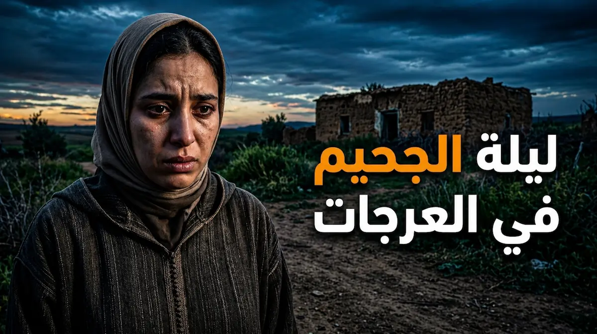 صورة تعبيرية لضحية جريمة العرجات بسلا، تظهر عليها ملامح الصدمة والخوف وقت الغروب